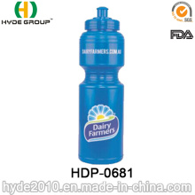 750ml Mode PE Kunststoff Sport Wasserflasche (HDP-0681)